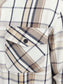Sobrecamisa de cuadros marrón con bolsillos  - JPRCCROY