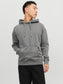 Sudadera básica con capucha gris - JJEDREW