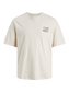 Camiseta oversize estampada beige - JORBREAKFAST