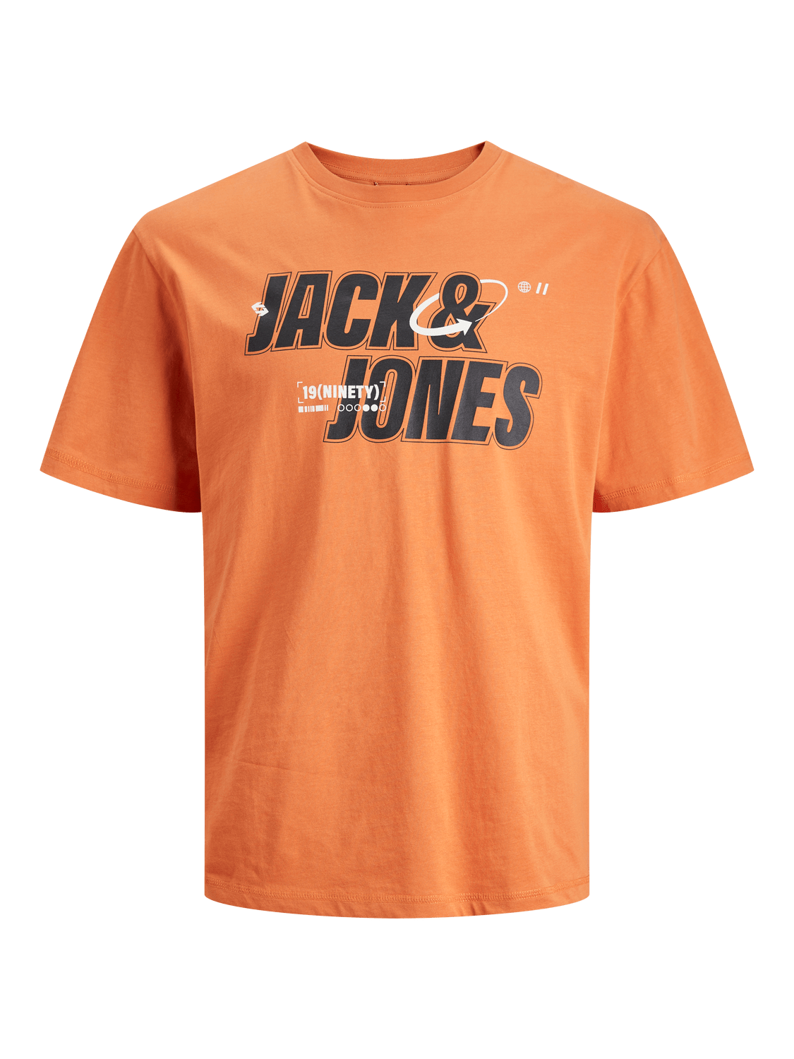 Camiseta naranja manga corta -JCOBLACK