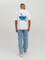 Camiseta blanca con estampado HEALING