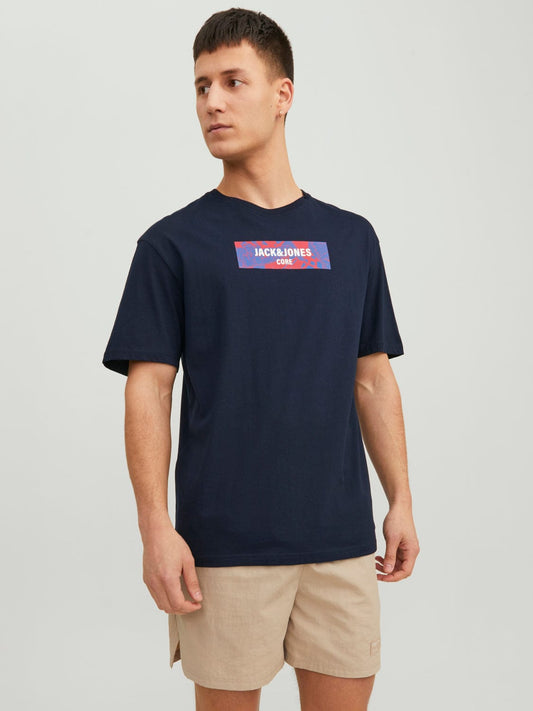 Camiseta manga corta azul marino- JCOENERGY