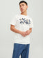 Camiseta manga corta con logo estampado blanco - JJBECS