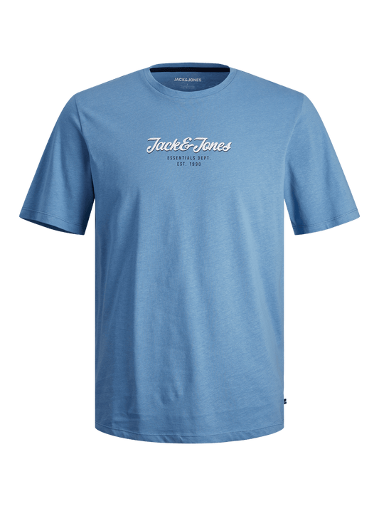Camiseta manga corta con logo azul - JJHENRY