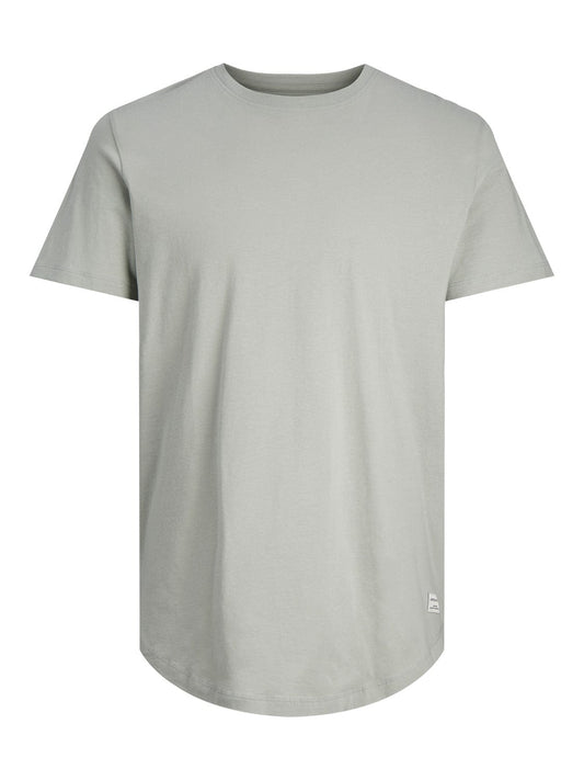 Camiseta manga corta gris claro- JJENOA