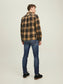 Camisa de cuadros naranja JAY