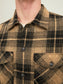 Camisa de cuadros naranja JAY