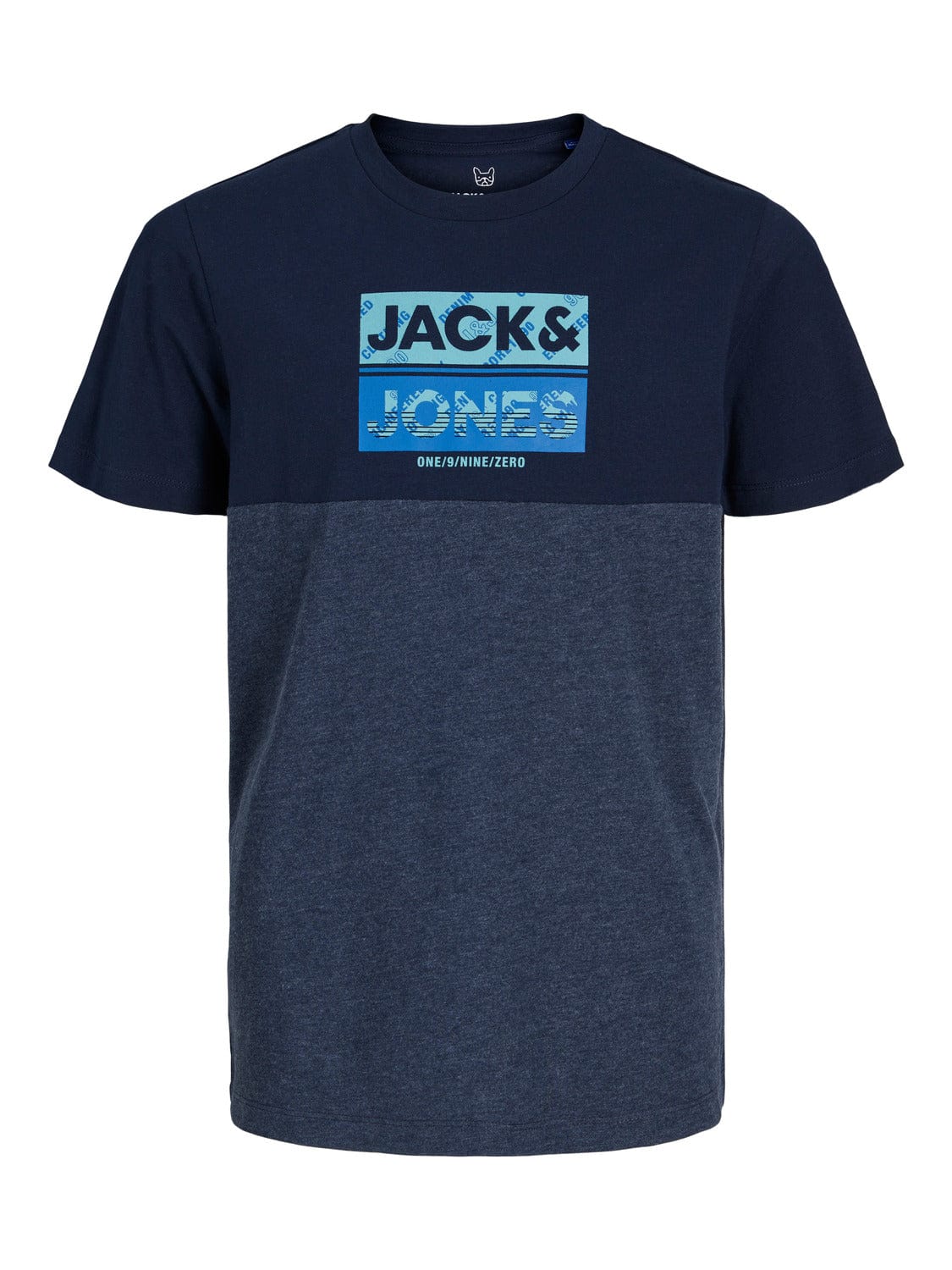 Camiseta con logo frontal azul - JOHN JUNIOR