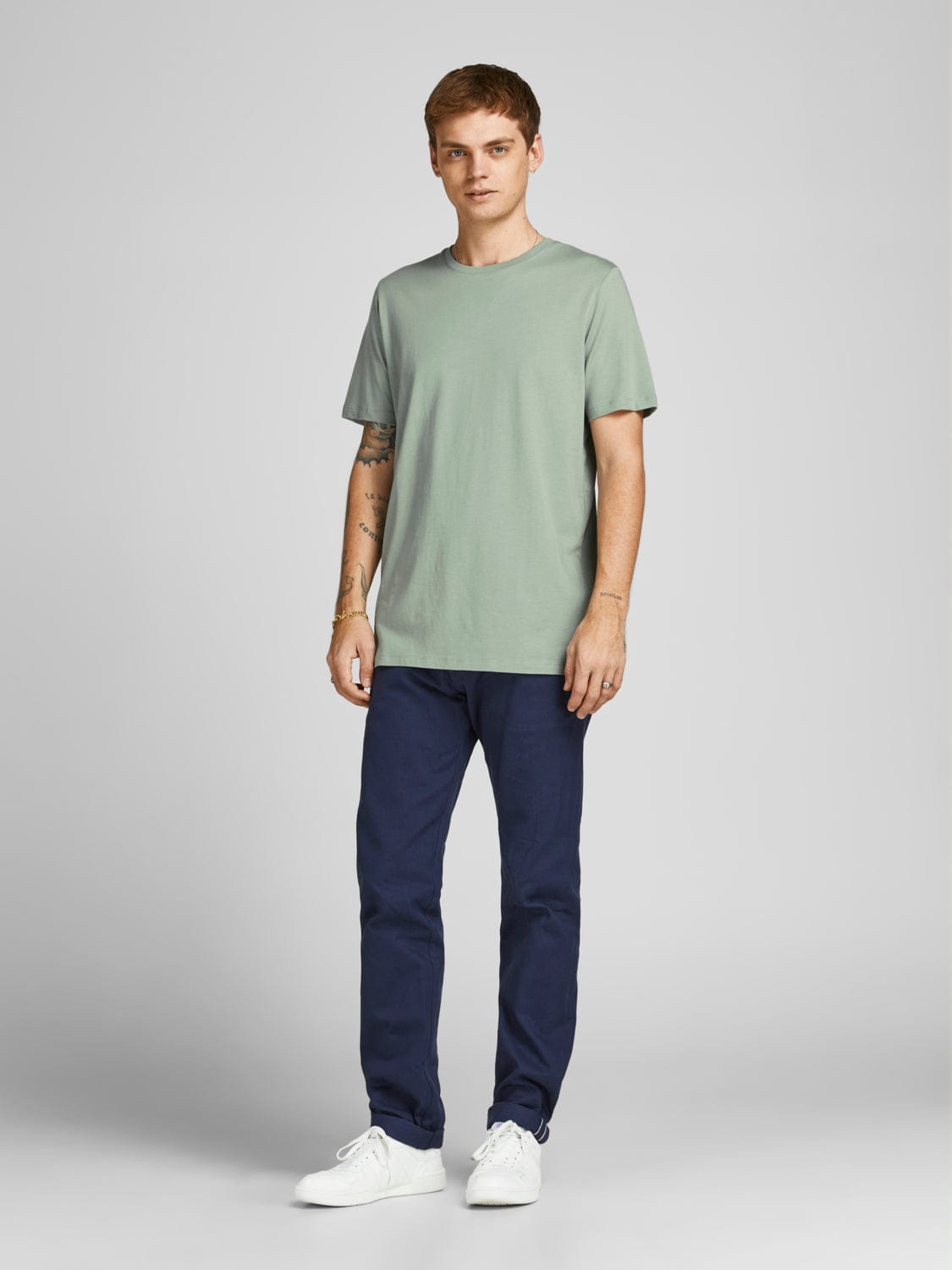 Camiseta de manga corta verde claro - ORGANIC BASIC