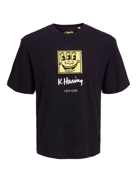 Camiseta de manga corta negra - KEITH HARING