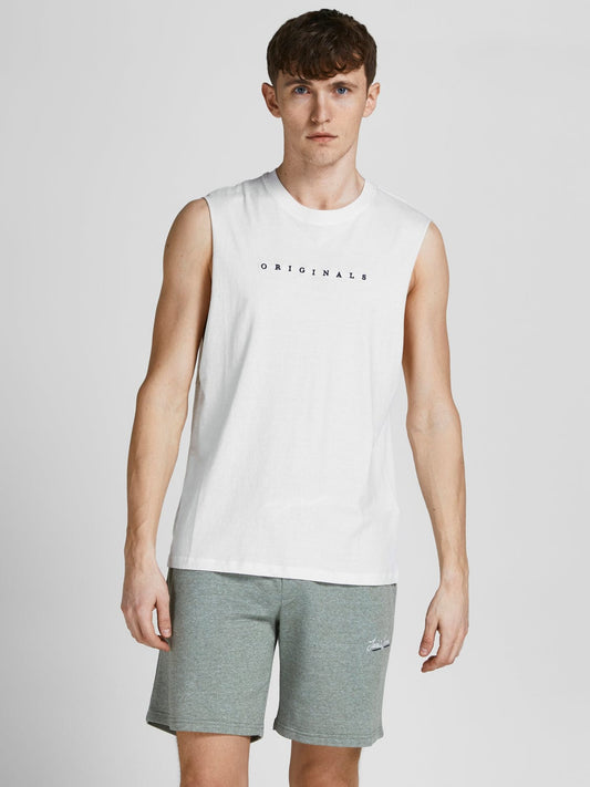 Camiseta sin mangas blanca- JORCOPENHAGEN