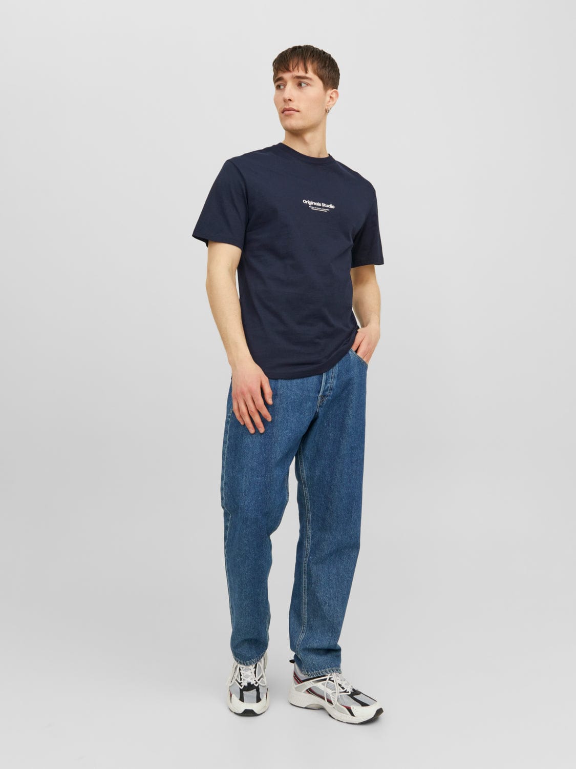 Camiseta de manga corta azul marino - JORVESTERBRO