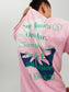 Camiseta de algodón estampada rosa - JOREXOTIC