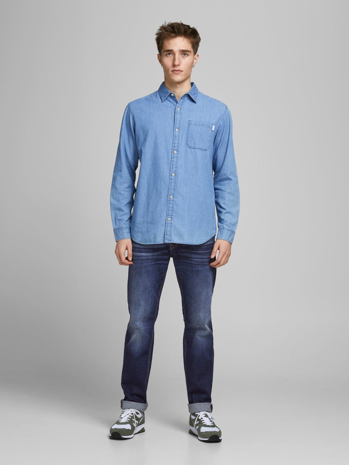 Vaquero recto azul - JJICLARK JJORIGINAL JOS 278 NOOS