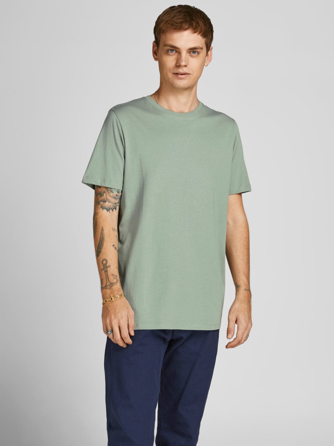 Camiseta de manga corta verde claro - ORGANIC BASIC