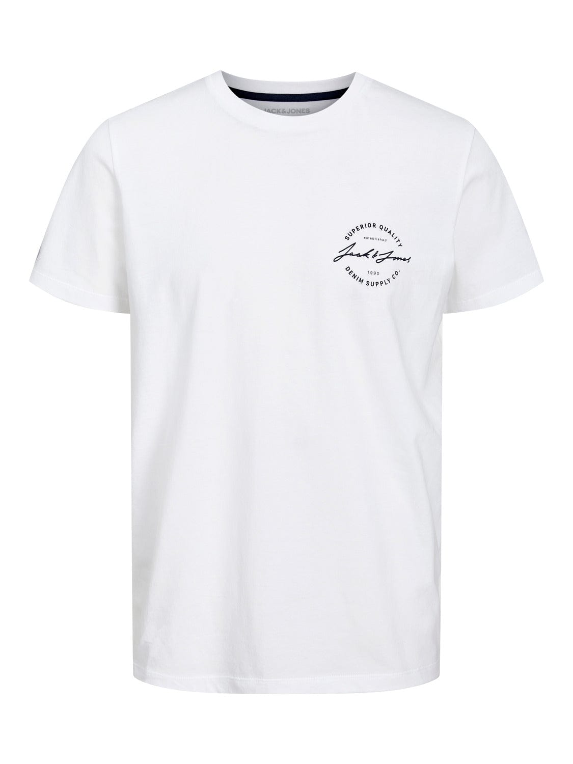 Camiseta de manga corta blanca algodón- JJACE