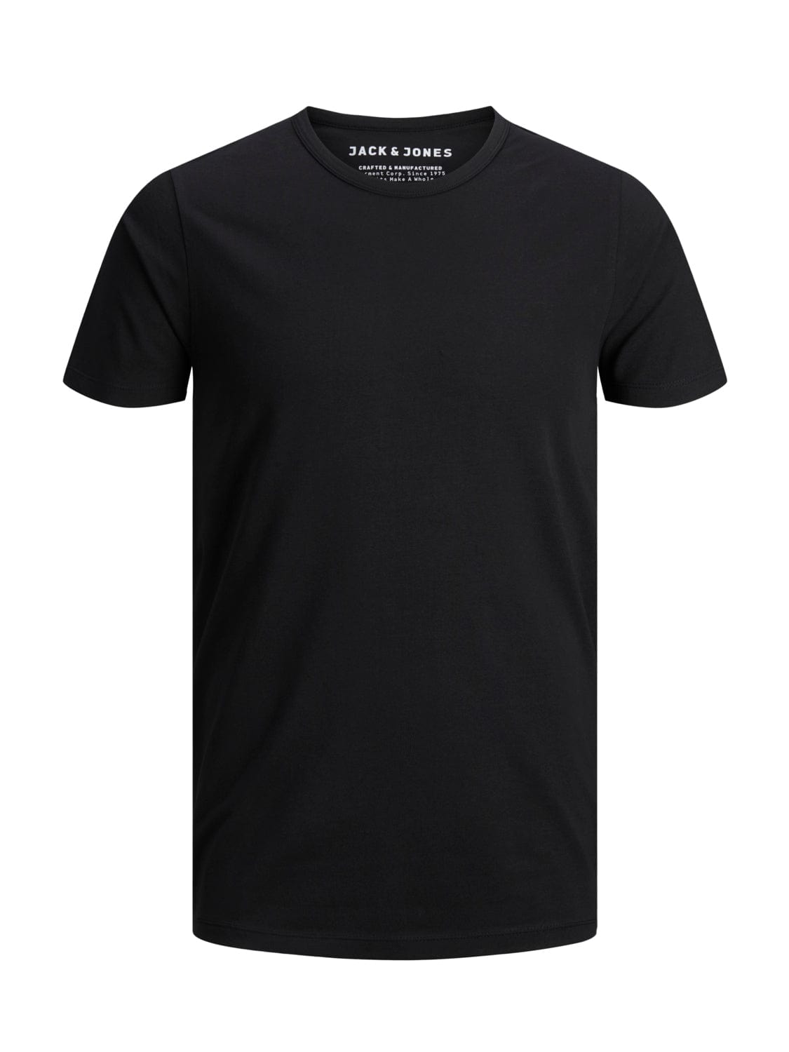 Camiseta básica ajustada negra BASIC