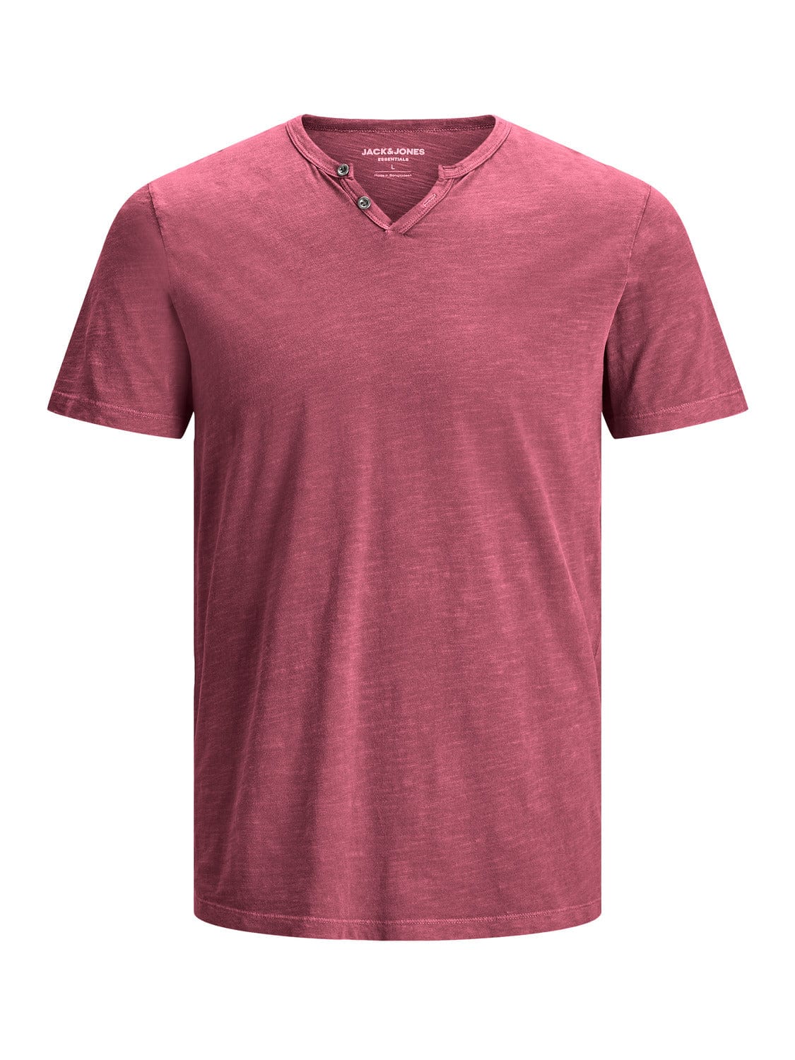 Camiseta cuello pico Granate - SPLIT - Granate