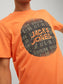 Camiseta de manga corta con logo naranja STAR