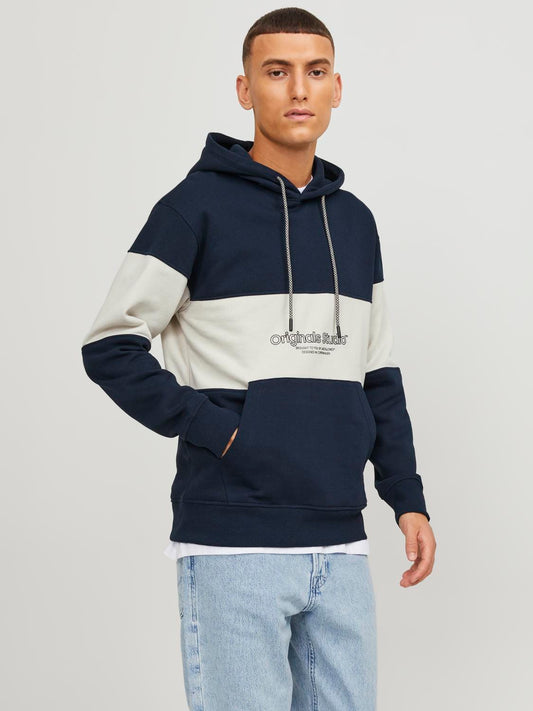 Sudadera con capucha azul -JORLAKEWOOD