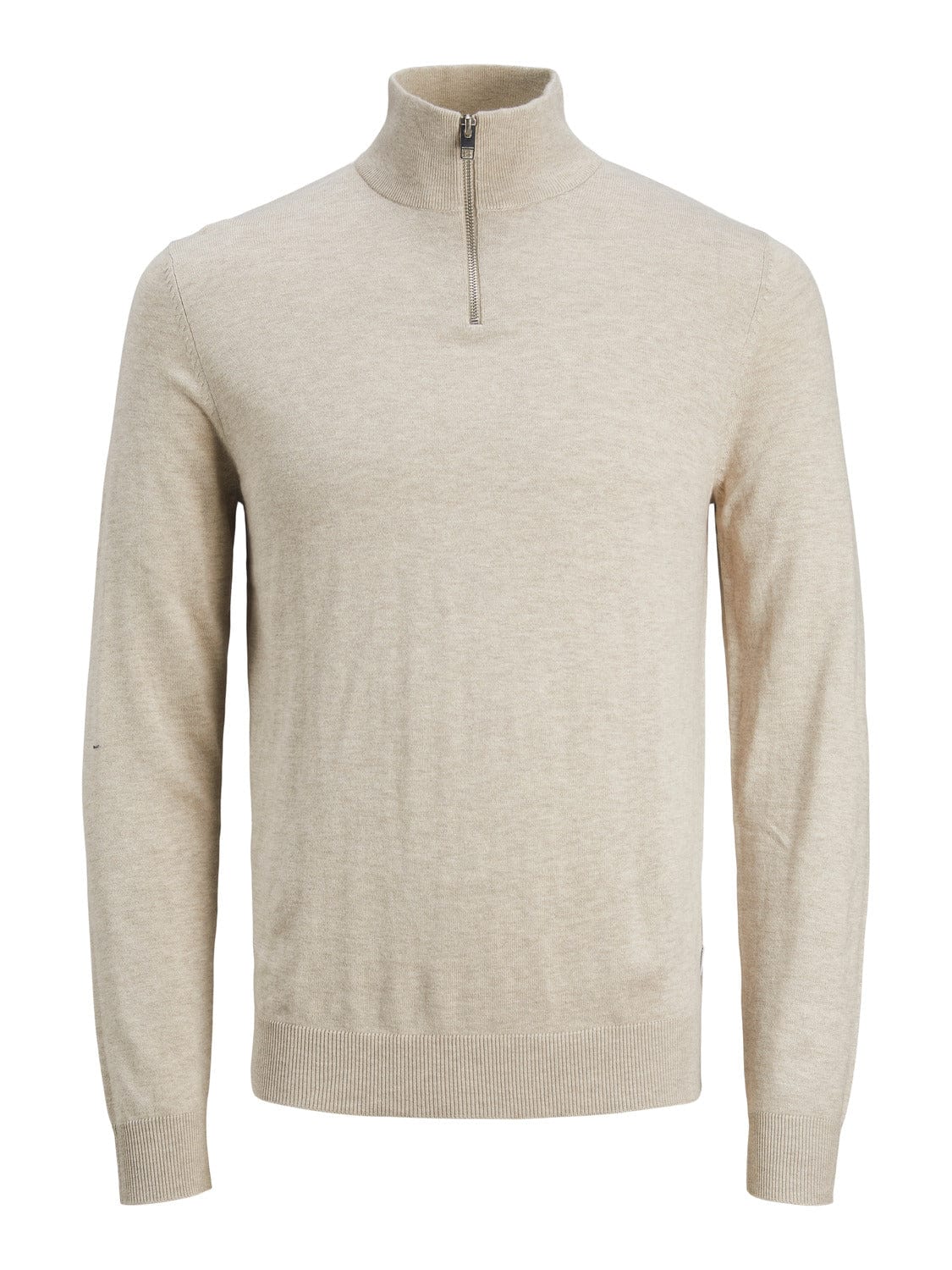 Jersey de punto con cremallera beige -JJEEMIL