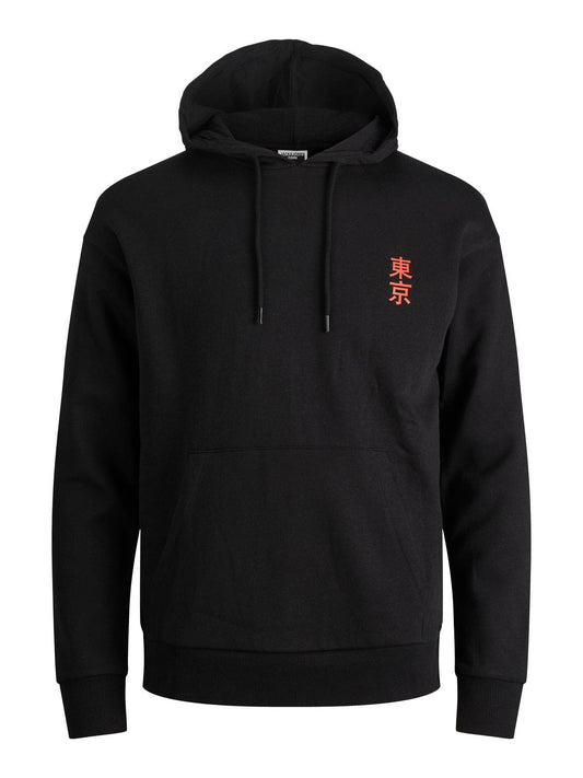 Sudadera con capucha con estampado negra TOKYO