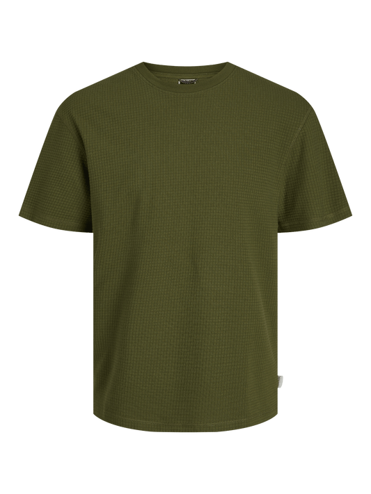 Camiseta básica manga corta verde -JCOBLACK