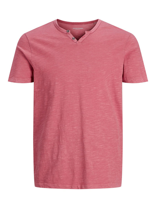 Camiseta cuello pico Rosa - SPLIT