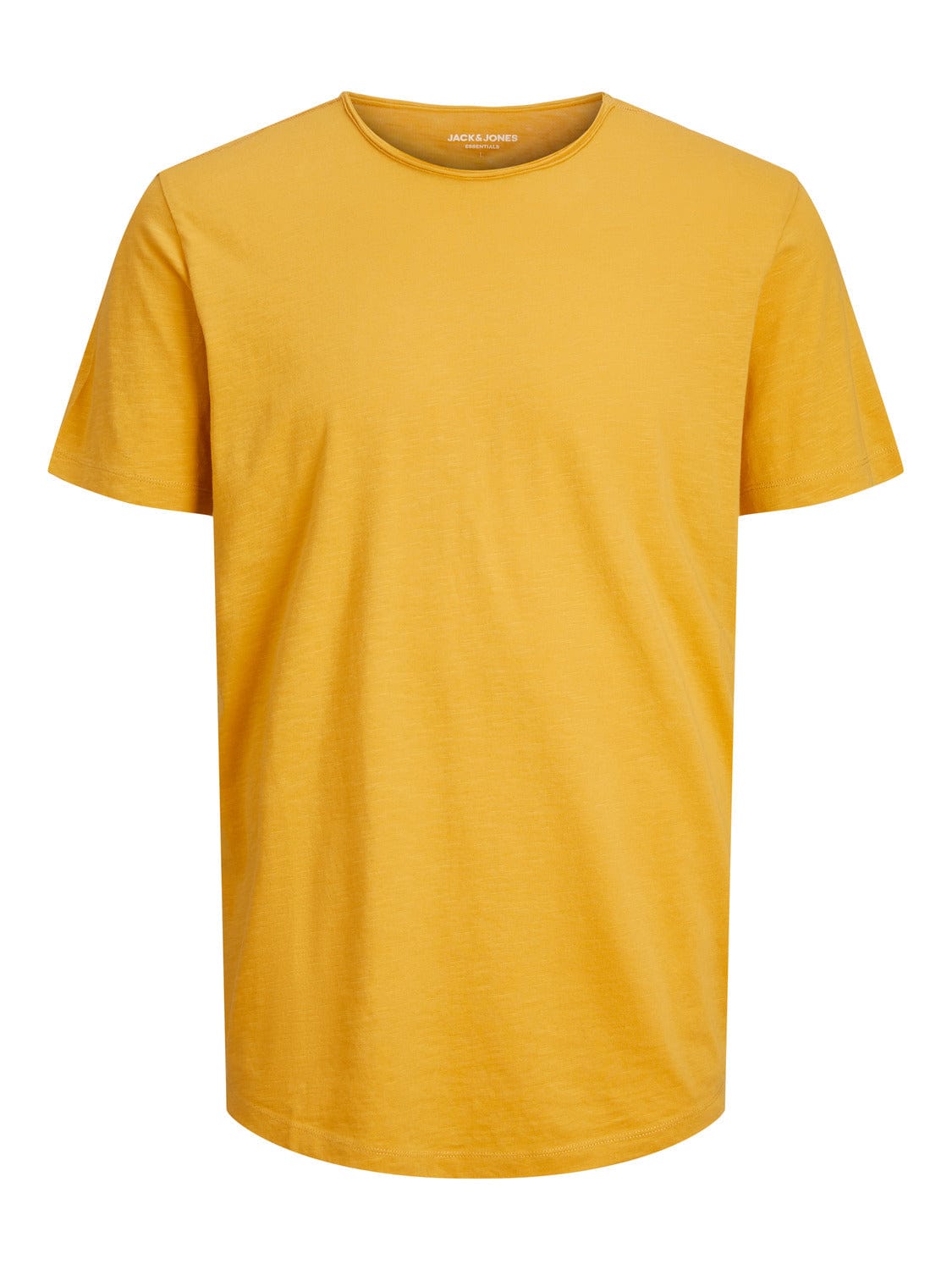 Camiseta básica de manga corta amarilla - JJEBASHER