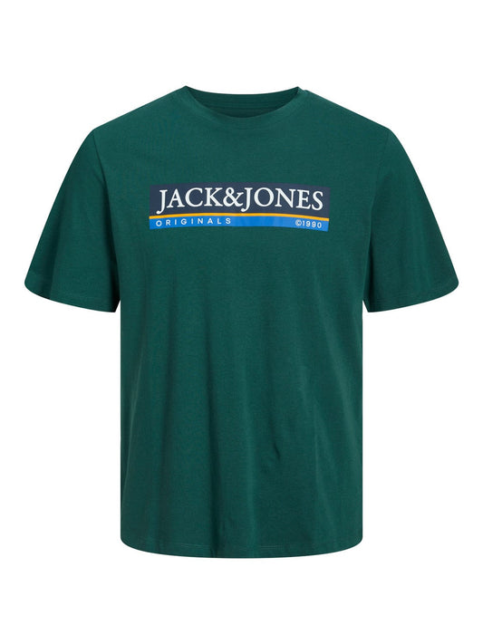 Camiseta de manga corta con logo delantero verde - JORCODYY