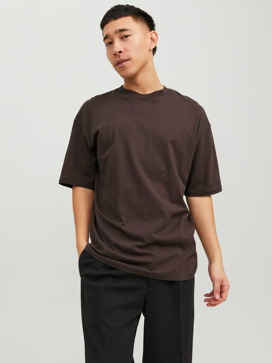 Camiseta manga corta marrón -JJETIMO