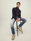 Vaquero con rotos slim fit gris GLENN BLAIR 102 NOOS