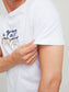 Camiseta de manga corta con el logo blanca STAR