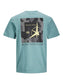 Camiseta de manga corta verde azulado- JCOFILO