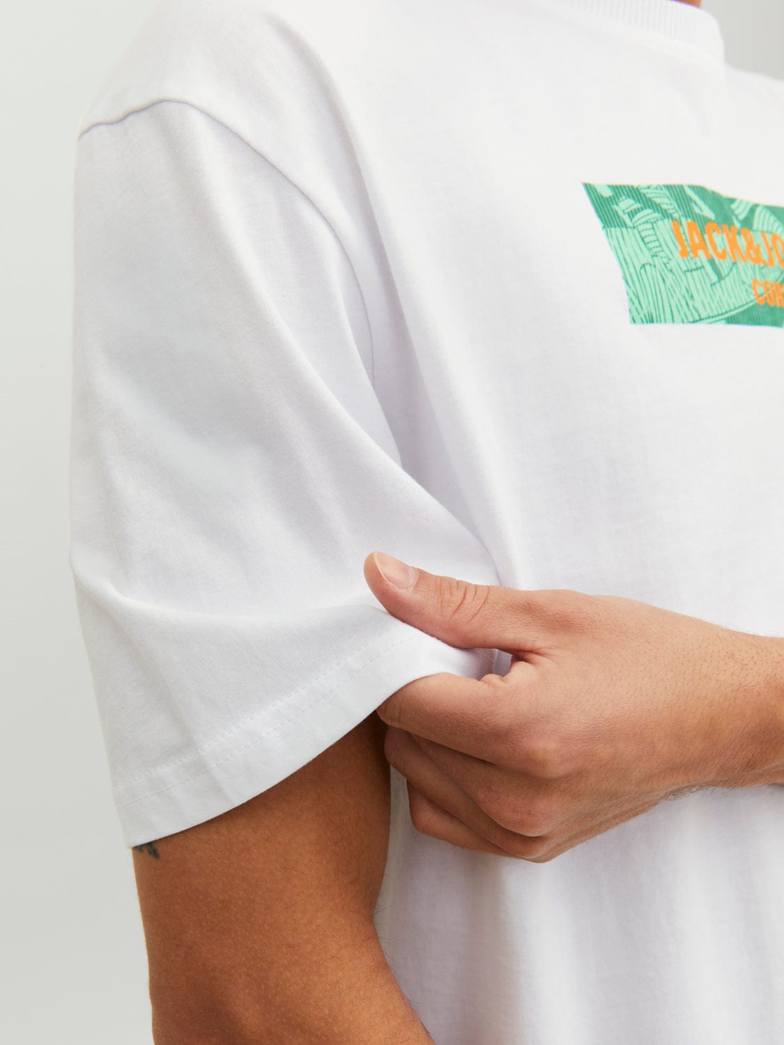 Camiseta de manga corta blanca- JCOENERGY