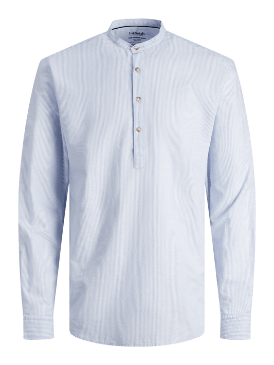 Camisa lino azul  - JJESUMMER