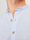 Camisa lino azul  - JJESUMMER