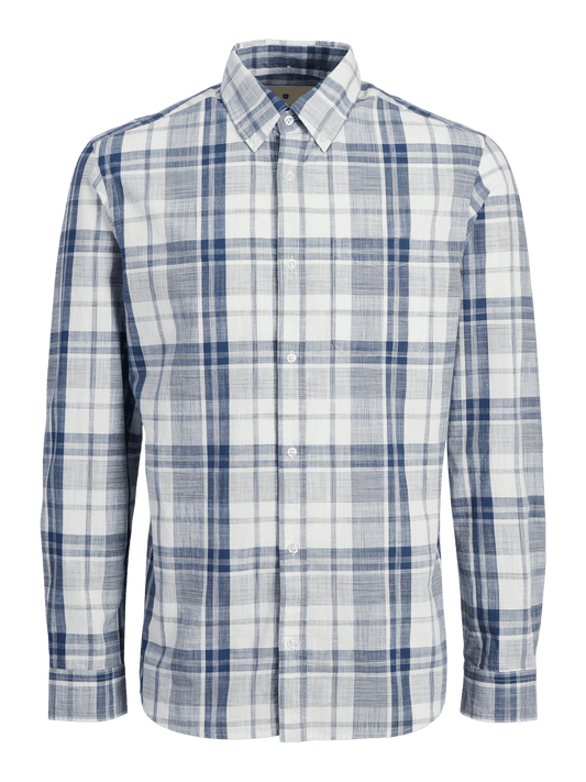 Camisa cuadros blanca - JPRBLUBROOK