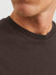 Camiseta marrón oscuro de manga corta estampada - JORSOCIETY